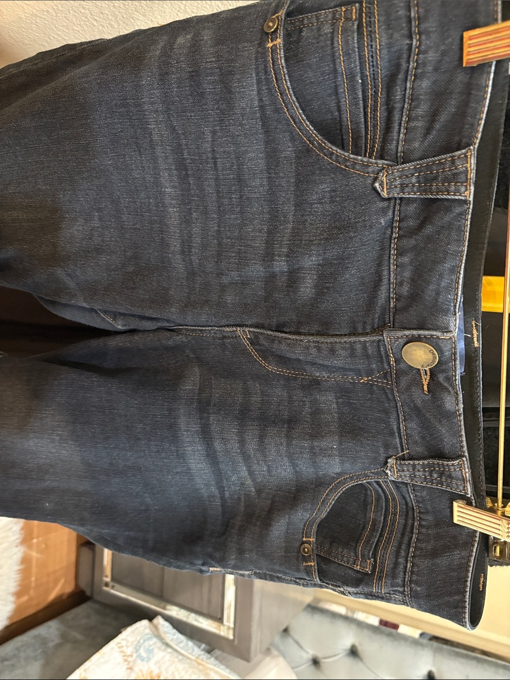 Democracy Dark Blue Boyfriend Jeans Shorts - Picture 3 of 4